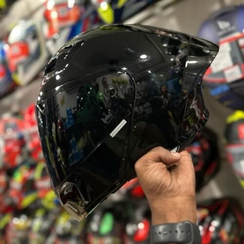 Steelbird SBA-20 Glossy Black Combo – With Extra Visor