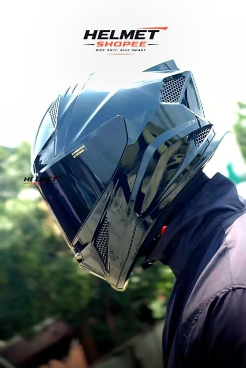 Steelbird SBH-25 Sharp Glossy Black With Black Visor