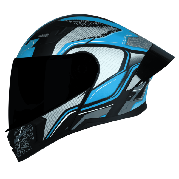 Steelbird SBA-20 Racer Glossy Black With Blue