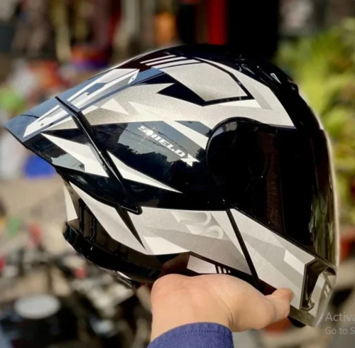 Steelbird SBA-20 Shiled X Glossy Black With Grey