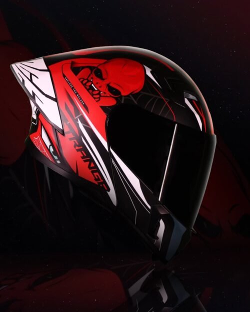 Steelbird SBA 20 Strange Red Black with extra black visor