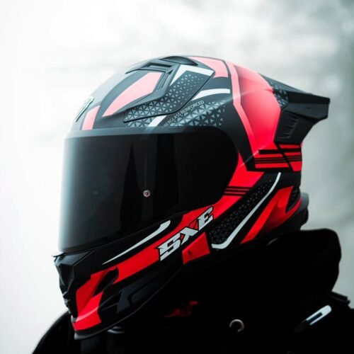SBH-61 ISS SXE SP3 WITH AFS EDITION GLOSSY BLACK WITH RED (Copy)